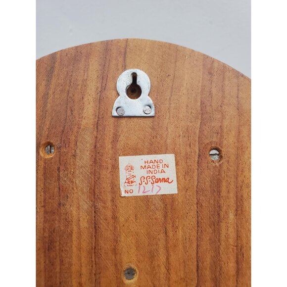 Miniature Display Cabinet “Thimble” | Wooden Wall Decoration Oval Wall hanging - Picture 7 of 10